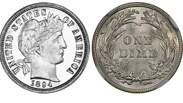 1984-S Barber dimes