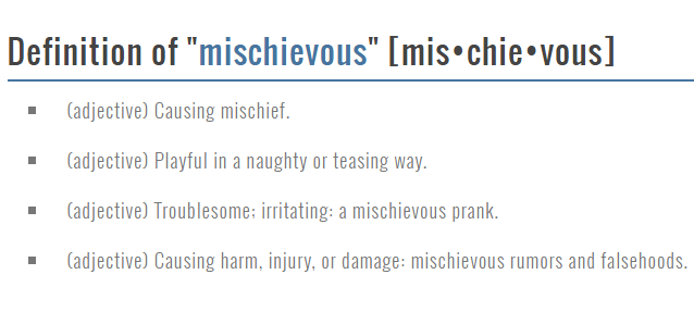 what is the meaning of mischief