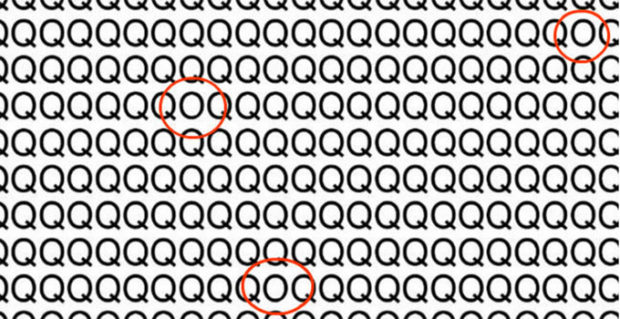 find all three O's
